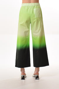 Memphis trousers in Green (Lecil print)