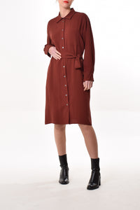Aigle dress in Brown (solid)