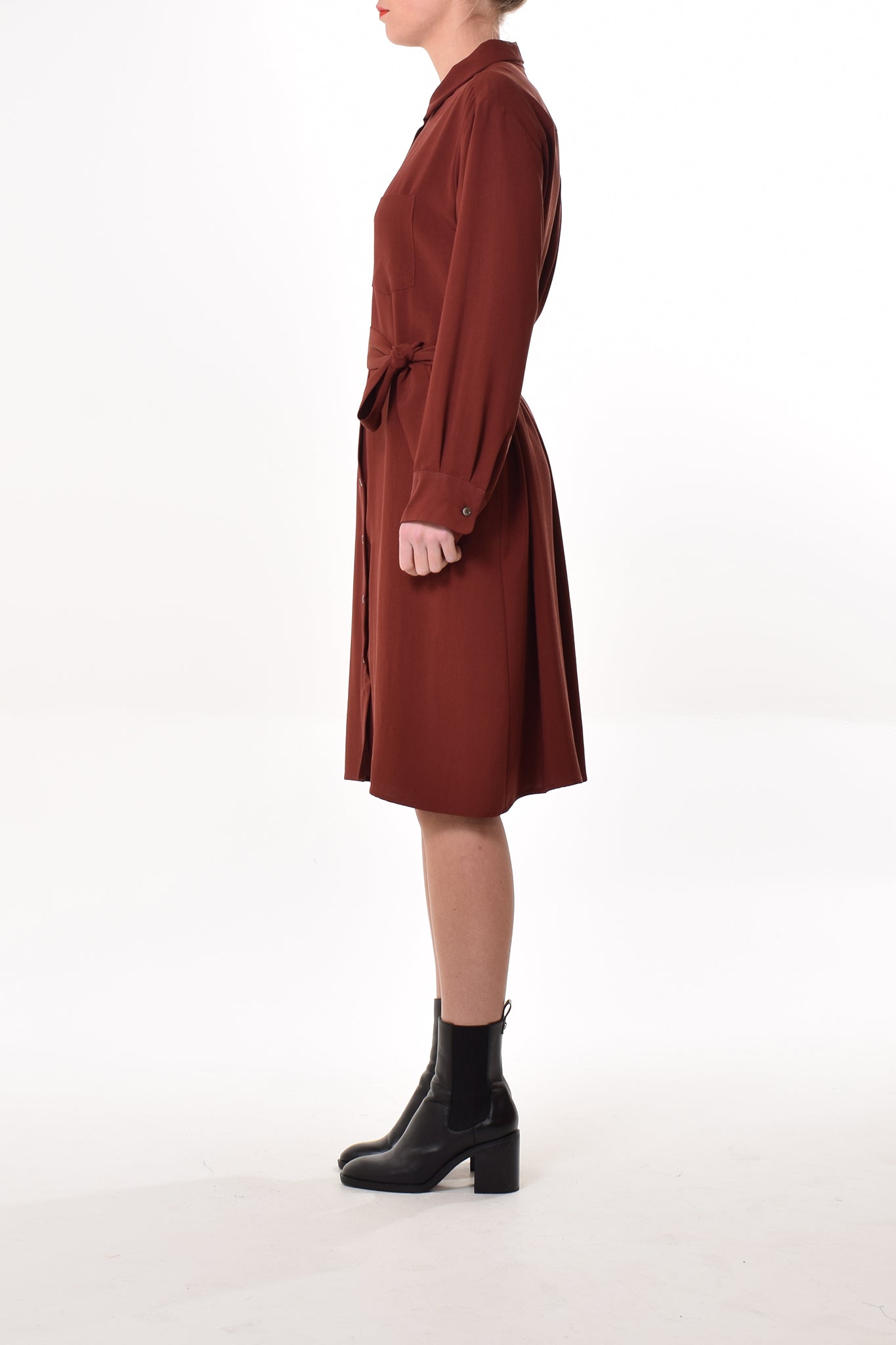 Aigle dress in Brown (solid)