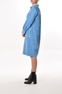 Aigle dress in Bleu (corduroy)