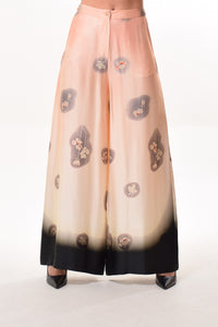 Curtain trousers in Rose/Black Kimono