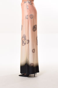 Curtain trousers in Rose/Black Kimono