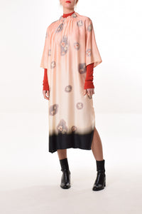 Anna dress in Rose/Black Kimono Print