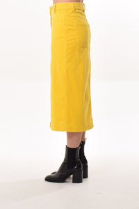 Marty skirt in Yellow (big cotton corduroy)