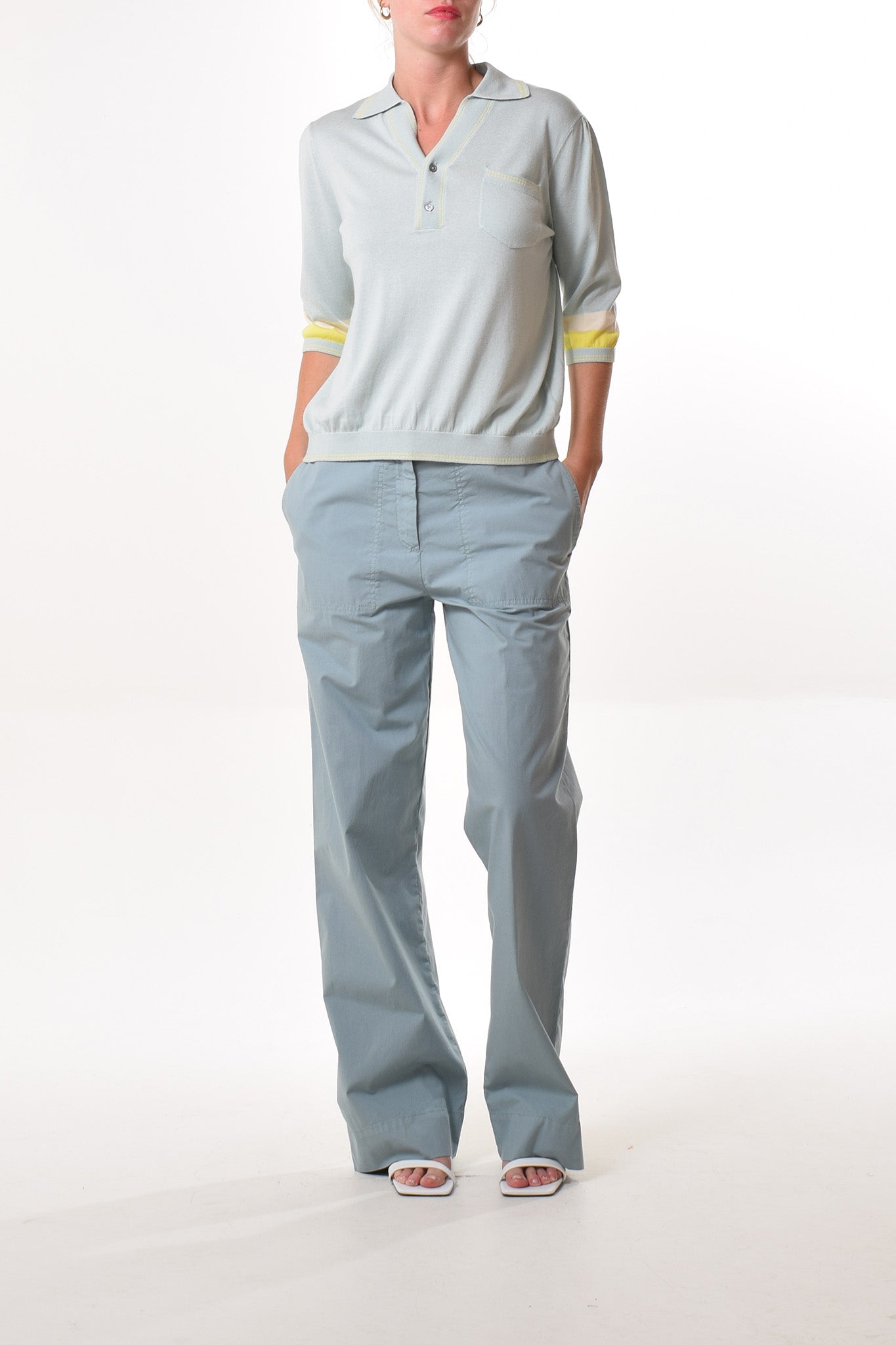 Matera trousers in Teal
