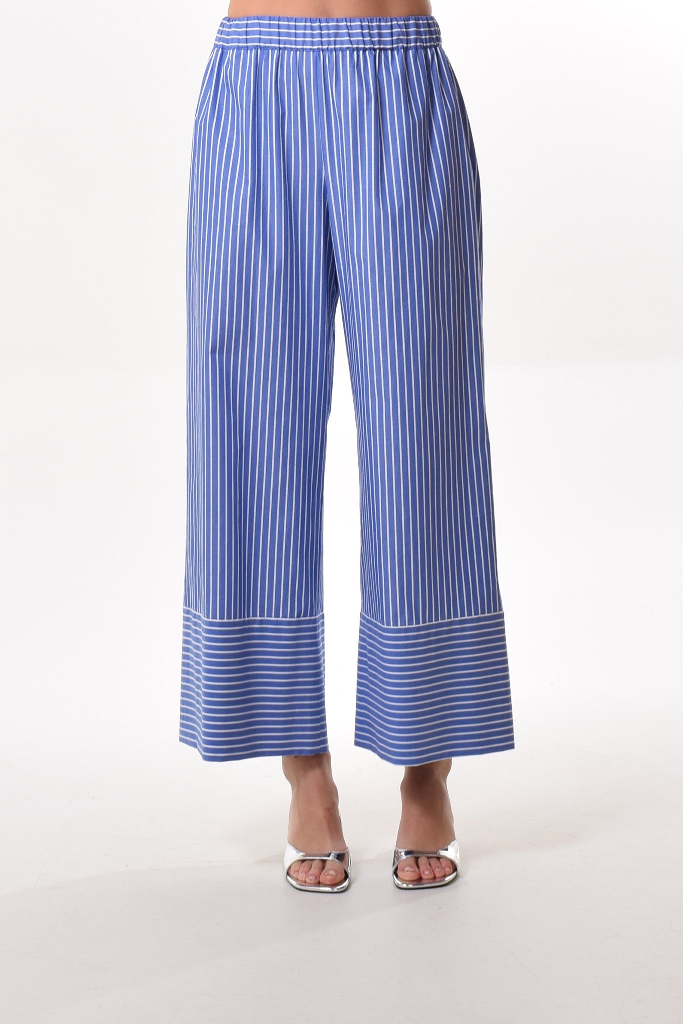 Menorca trousers in Bleu (stripe)