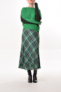 Moss skirt in Green (tartan)