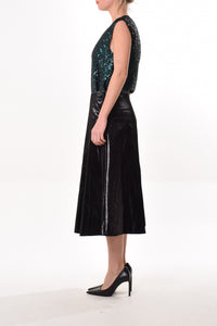 Moss skirt in Black (gloss)