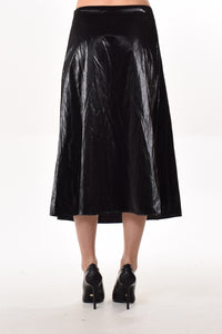 Moss skirt in Black (gloss)