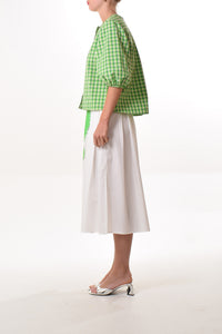 Seattle blouse in Green (check)