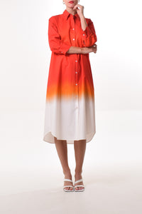 Taba dress in Sun (Lecil print cotton)