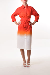 Taba dress in Sun (Lecil print cotton)
