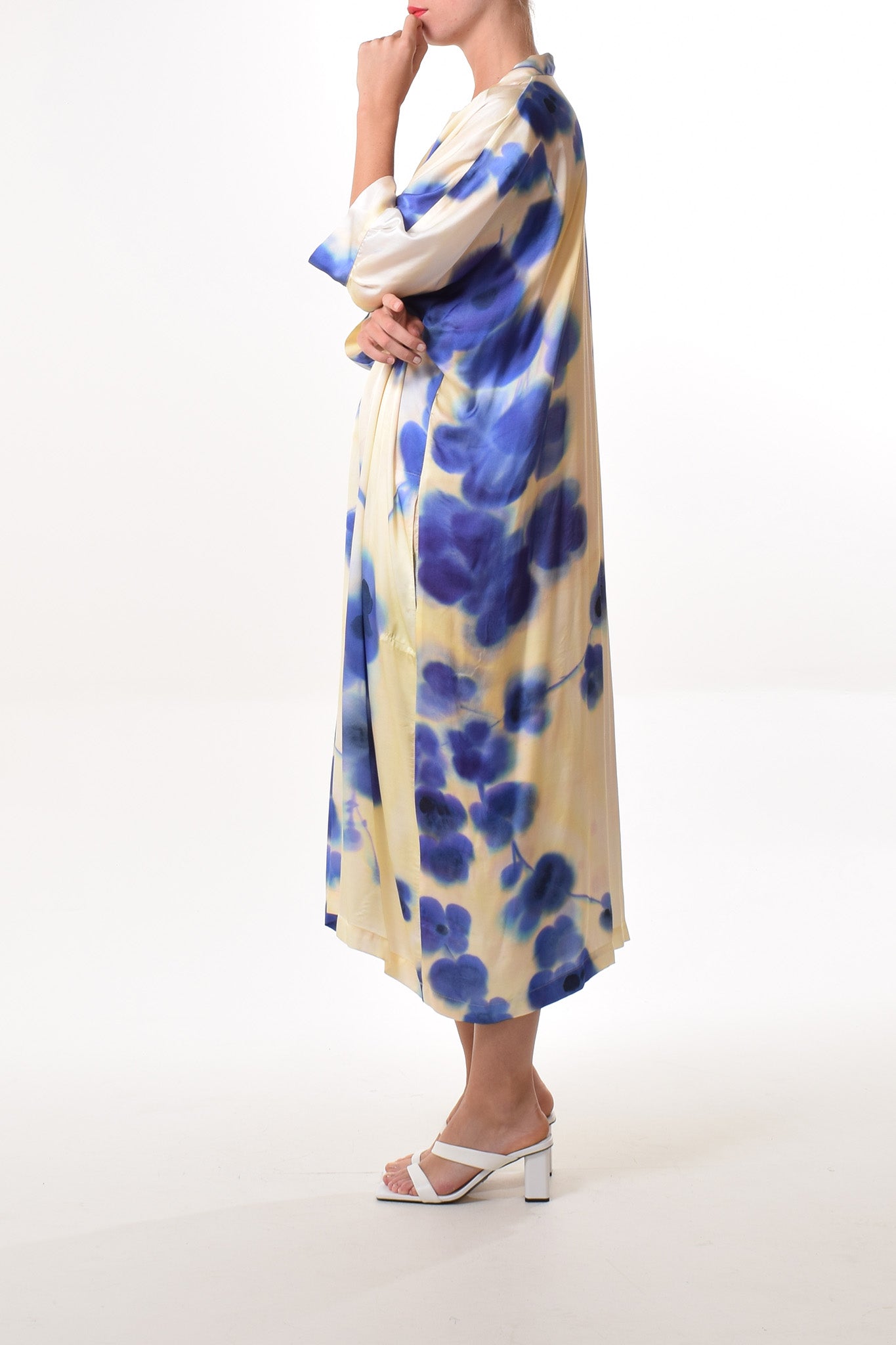 Tavira dress in Bleu (print)