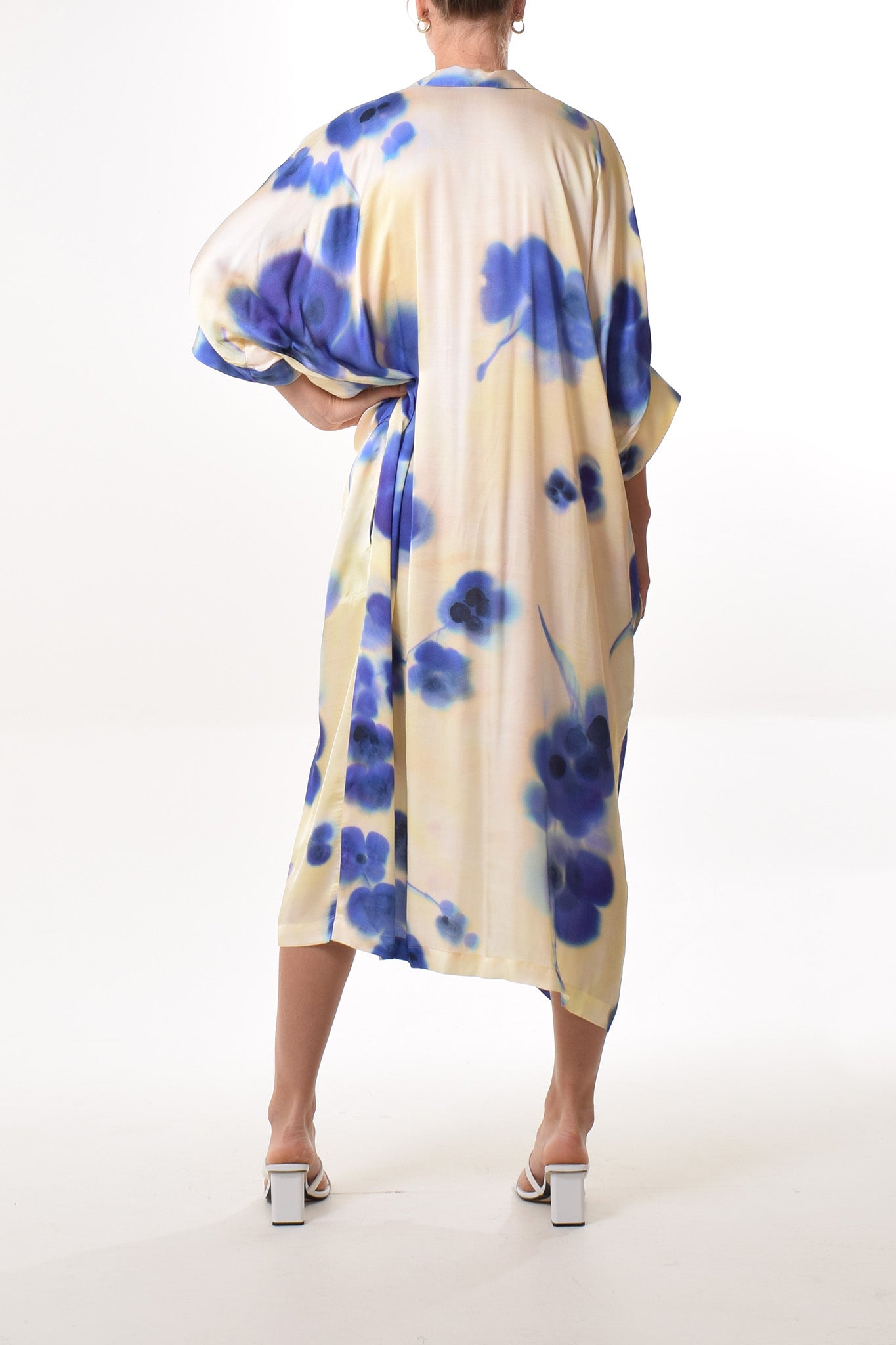 Tavira dress in Bleu (print)