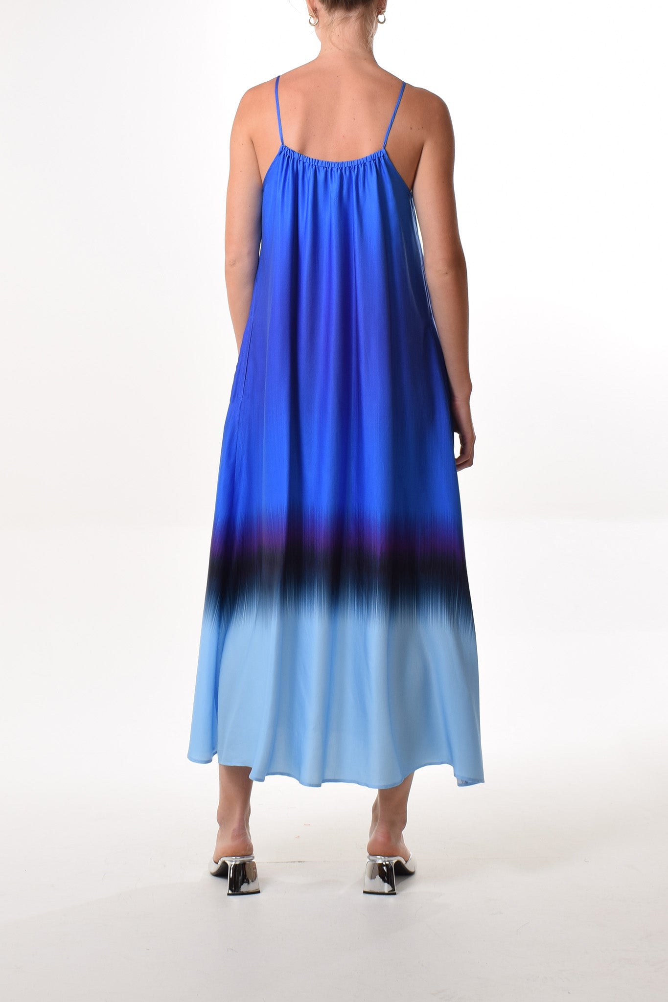 Tivoli dress in Bleu (Lecil print)